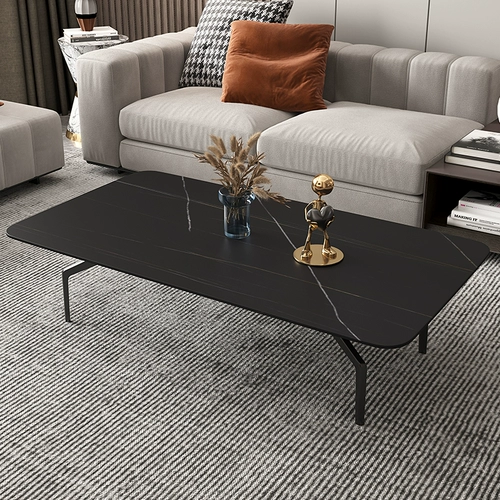 Легкая роскошная минималистская каменная тарелка журнальный столик дом -в форме северной квартиры.