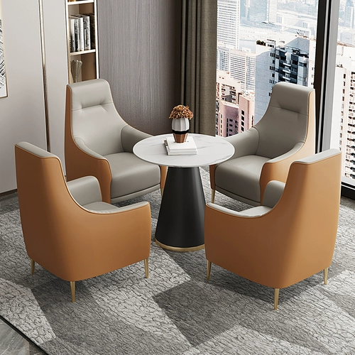 Light Luxury Living Room Dofa Caft Hotel Rooms and Leisure Conference Room Conference Room Office Получающий диван -диван с одиночным человеком