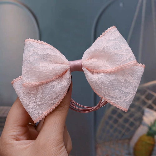 Детский аксессуар для волос, заколка для волос с бантиком, хвостик, эластичная прочная безвредная резинка, не повреждает волосы