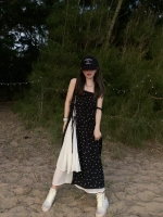 Deemo [Art Live Girl] Позитивная и отрицательная двухводочная юбка для сшивания женского весеннего сезона фальшивые маленькие платья
