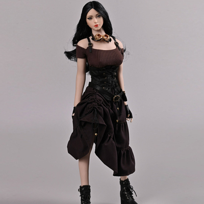 taobao agent 1/6 soldiers clothes accessories beam skirt waist seal tie tbl bag gum body model punk maid dress