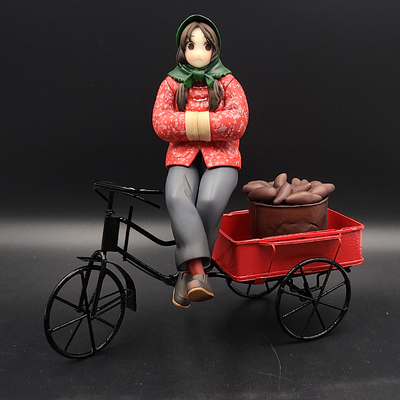 taobao agent Children's three-wheeled bicycle, small minifigure, food play, scale 1:12, soldier, SHF, 6 inches