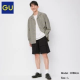 Гу джийо мужские мужские штаны для мужчин свободны и популярные модные пан -pymi -pants cotton 331912