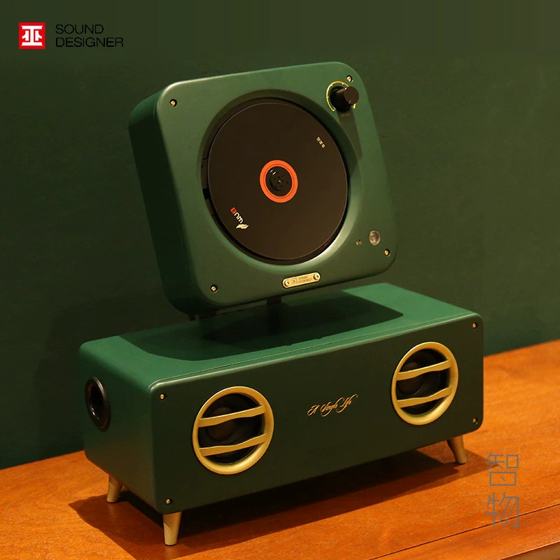 Witch Single Life 2.1 CD CD machine all -in -one physical album CD -Roths retro disc machine solid wood CD player
