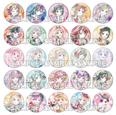 taobao agent Bang Dream Bangdream Bangbang Watercolor Ani-Art 唧 Badge Tanzi spot