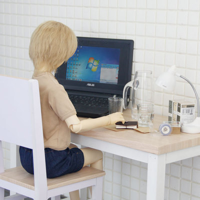 taobao agent [Mi Dian MH] BJD doll/SD doll three -pointer/uncle size desk and chair shooting prop