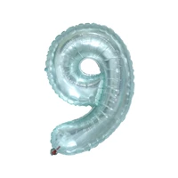 Синий 32-дюймовый желе-кристалл номер 9 отправить дует соломинку