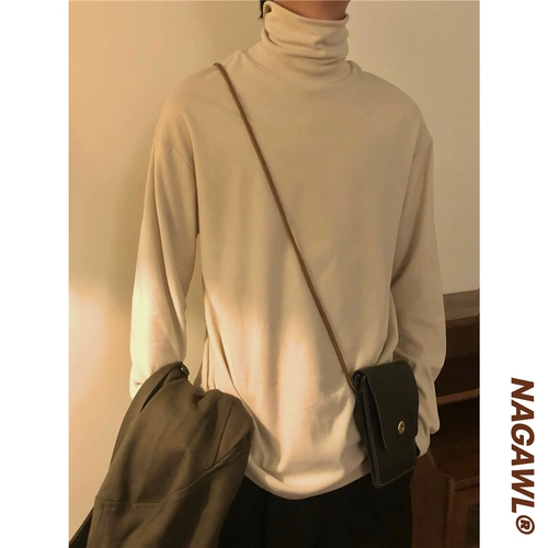 Демисезонный бархатный лонгслив, футболка подходит для мужчин и женщин для отдыха, толстовка, свободный крой