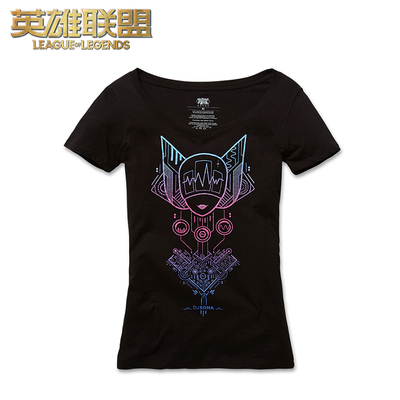 taobao agent League of Legends LOL DJ Gana T -shirt Women's short -sleeved official genuine peripheral