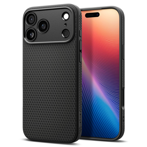Spigen Geometric Matte Black Textured iPhone Case