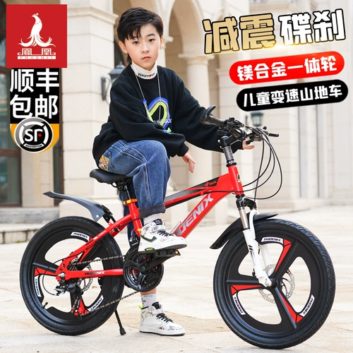 Phoenix, горный детский велосипед для мальчиков с дисковыми тормозами с педалями, 20 дюймов, 8-12 лет, подходит для подростков