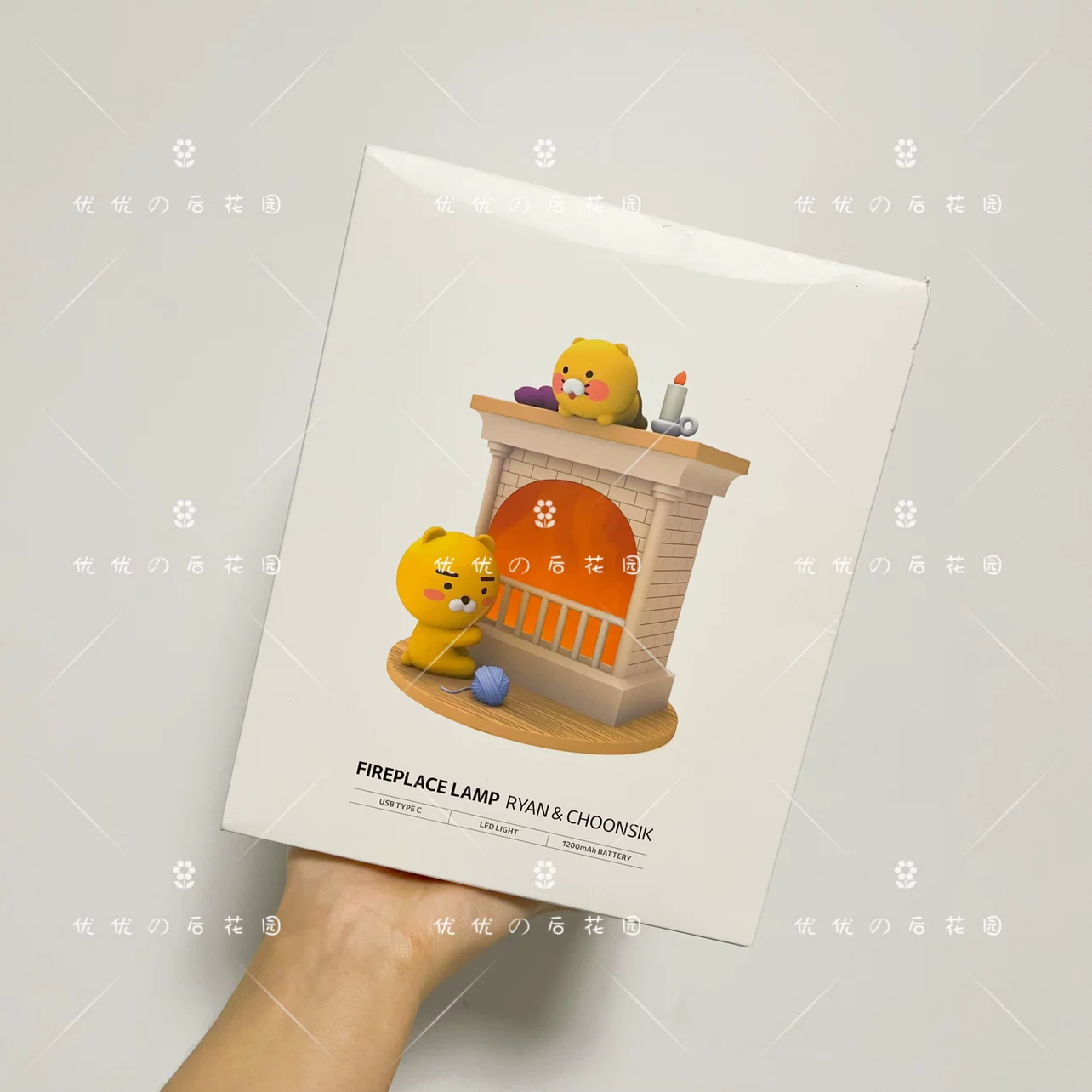 [Youyou の South Korea] Spot Kakao Friends Spring Storo Ryan каминный светильник для спальни в общежитии рядом с кроватью ночник