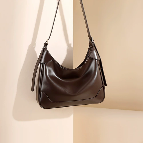 Небольшая дизайнерская ретро сумка на одно плечо, сумка подмышку, модная сумка через плечо, из натуральной кожи, коллекция 2023