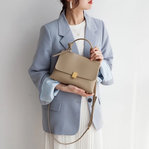 Модная ретро сумка на одно плечо, универсальная сумка для телефона, изысканный стиль, из натуральной кожи, коллекция 2023