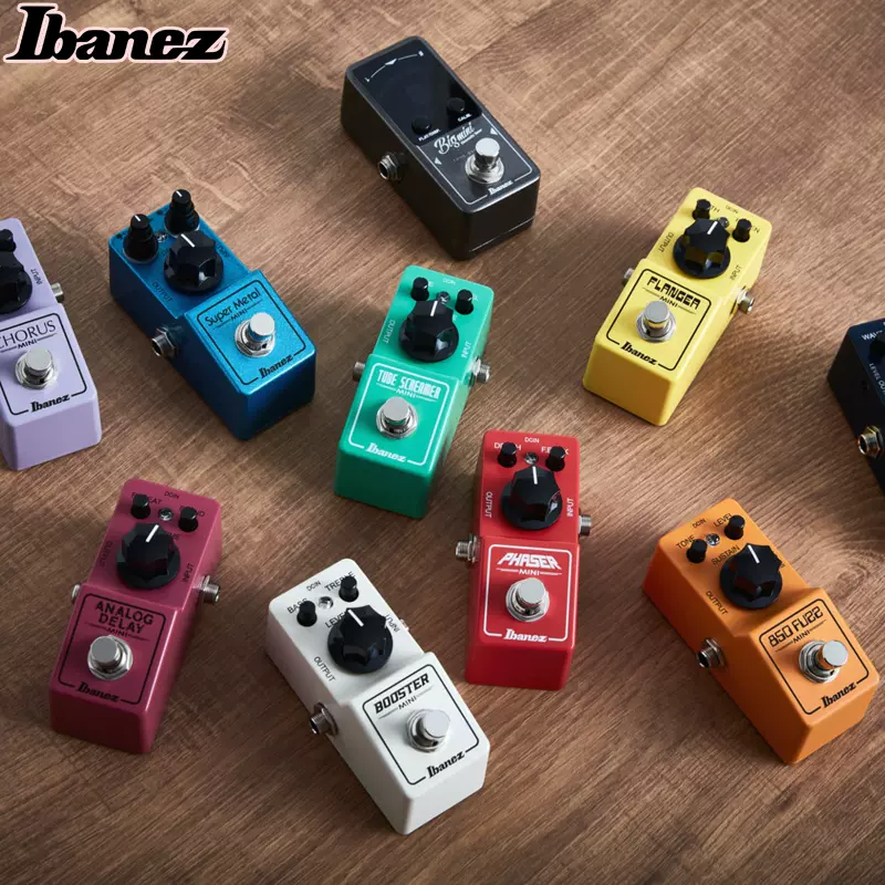 Ibanez TS9 TS808 MINI迷你过载延迟时合唱失真电吉他单块效果器-Taobao