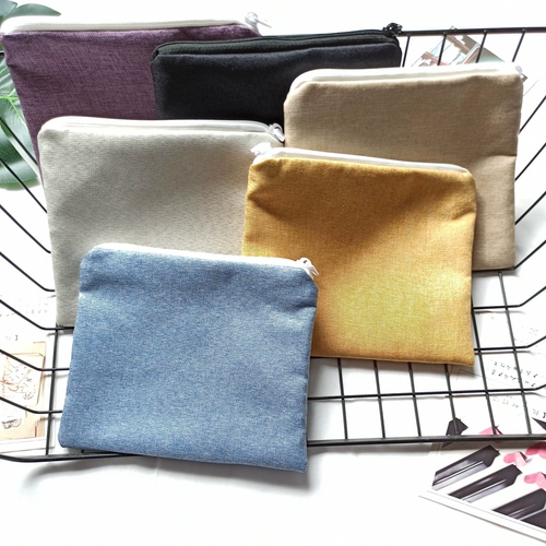 Сумка для хранения с молнией, зарядное устройство, портативная сумка-органайзер, система хранения для путешествий, тканевый мешок, из хлопка и льна