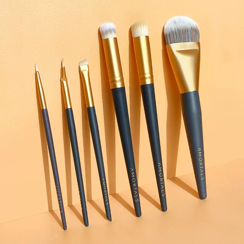 Concealer brush, eye pencil, eye shadow, foundation