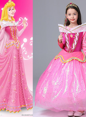 花太***29   发布了  2016秋季新款睡美人爱洛公主连衣裙圣诞节灰姑娘