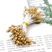 Шампанское золотое симуляция Цветок Якуанг (Матте) Круглый Цветочный ядро ​​длиной 2 мм 60 мм около 144 ветви