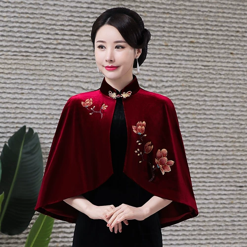 Свадебное платье для мамы, ципао, накидка, удерживающий тепло кардиган, модная куртка, в западном стиле