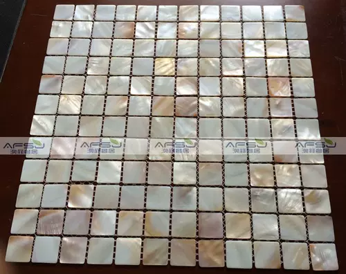 [Aofei] 2,5 гранул натуральный цвет розовая раковина мозаичная плитка наклейки с сетью
