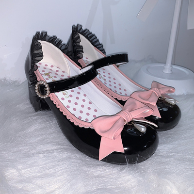 taobao agent [Miss Witch] Original Mary Zhen's round -headed small leather shoes Japanese soft girl lolita, a single shoes with students