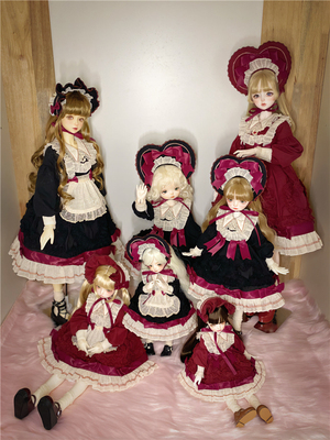 taobao agent 【Sale display】Red Madlyne red Madeleine BJD baby clothes -Junying Cao Girl dress
