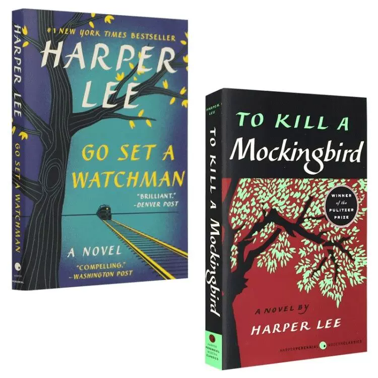 Сборник оригинальных англоязычных романов To Kill a Mockingbird: Отплаченный сторож To Kill a Mockingbird; набор из 2 книг; полная версия на английском языке литературных книг Харпер Ли; настоящие импортированные англоязычные книги Харпер Ли