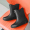 Black without cotton standard shoe size