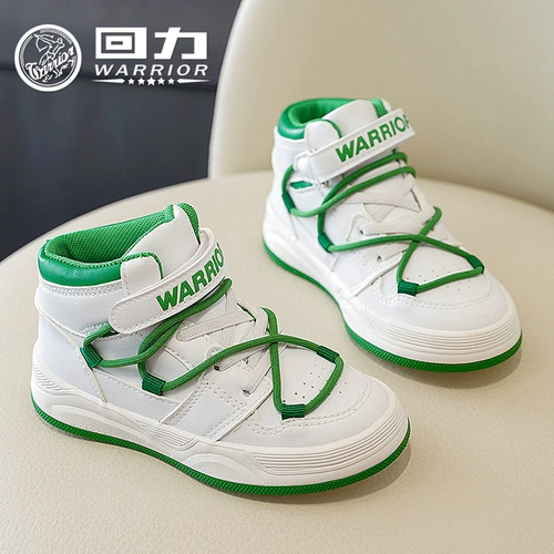 Warrior, air jordan, детские высокие кроссовки для мальчиков, белая обувь, повседневная обувь, 2022, осенние, тренд сезона, подходит для подростков