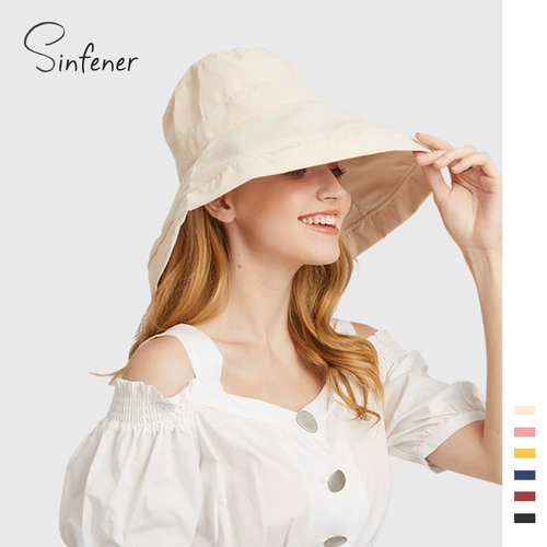 Sinfner ｜ Super Big Hat Sunscreen Женская летняя открытая сторона универсальная лице