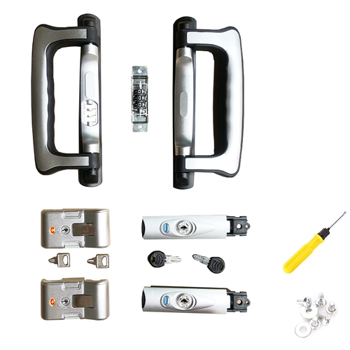 Чемодан, коробка, аксессуары, ручка, замок, сумка, алюминиевый кейс