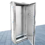 Наружный шкаф распределения питания из нержавеющей стали 304L, шкаф управления, уличный водонепроницаемый шкаф, электрическая коробка с двойной дверью, настройка пола