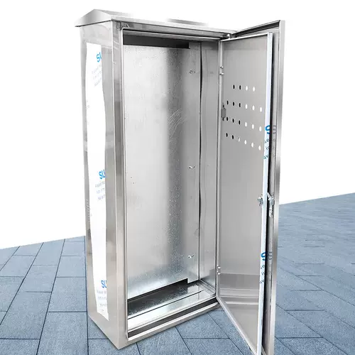 Наружный шкаф распределения питания из нержавеющей стали 304L, шкаф управления, уличный водонепроницаемый шкаф, электрическая коробка с двойной дверью, настройка пола