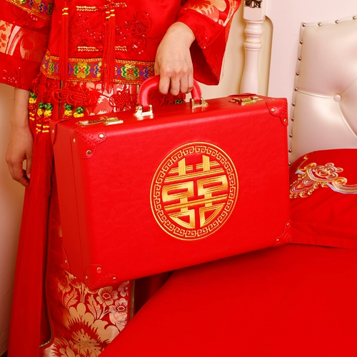 Федерация свадебных подарочных коробок с брачной коробкой, красочной подарочной коробкой, установкой чемодана, 10 000 юаней, красная коробка, красная коробка