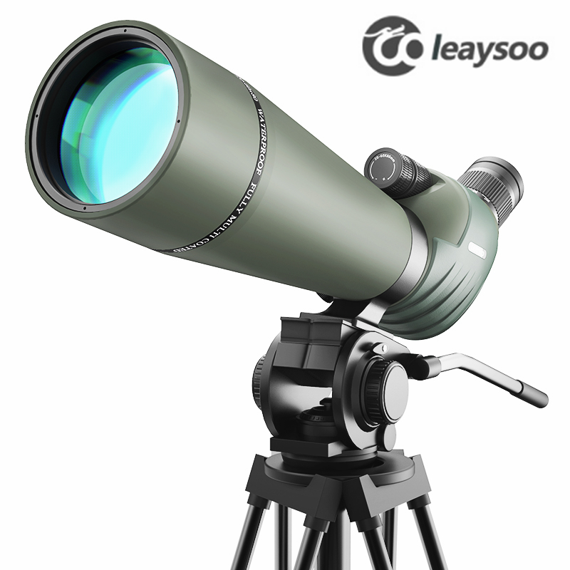 Leysoo ライトチェイサー 20-60X80 ハイパワー高解像度防水バードウォッチング単眼望遠鏡