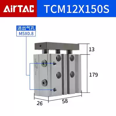 Xi lanh AirTac TCL/TCM12/16/20/25/32/40X10S/20S/30S/40S/50S/75S