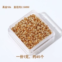 5#позиционирование бусин 2,5 мм золота, 18 тыс. 1 грамм около 45