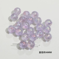 10#метеорит фиолетовый цвет 16 мм 1