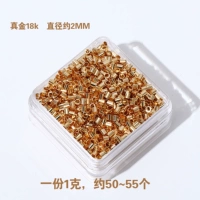 9#2 мм позиционирующая трубка золото 18K 1 грамм около 50 штук