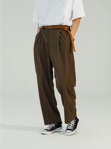 DAIKON Mid-Seam Trousers复古日系中缝垂坠百搭直筒长裤休闲西裤