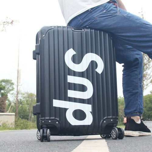 Прочный вместительный и большой чемодан для путешествий, модная трендовая коробка