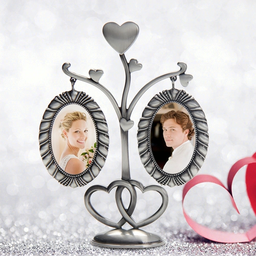 Современная металлическая фотография, фоторамка для влюбленных, подарок на день рождения