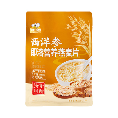 金日禾野西洋参即溶营养燕麦390g