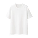 Amy love áo thun ngắn tay màu trắng phụ nữ mùa hè 2021 phong cách mới áo sơ mi dưới đáy rộng cotton bên trong - Áo phông