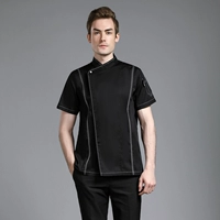 Черный фартук, короткий рукав