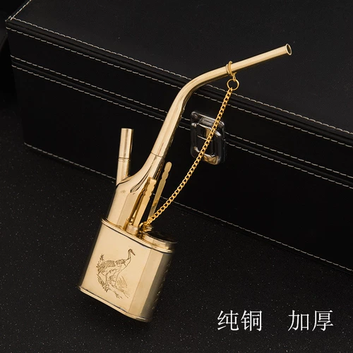 Ретро медный креативный кальян, прочный мундштук