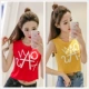 2018 new sling Harajuku vest nữ mùa hè mặc sexy rốn sang trọng nhỏ tươi mát áo thun không tay - Áo ba lỗ