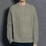 Кашемировый ретро универсальный трикотажный трендовый демисезонный свитер для отдыха, увеличенная толщина