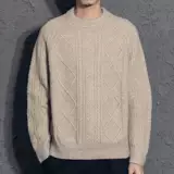 Кашемировый ретро универсальный трикотажный трендовый демисезонный свитер для отдыха, увеличенная толщина